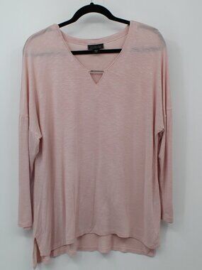 METAPHOR PINK LONG SLEEVED TUNIC SZ XL SOFT LIGHTWEIGHT 100% RECYCLED BOTTLES